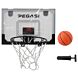 Pegasi mini basketbalbord deur Led 45x30cm