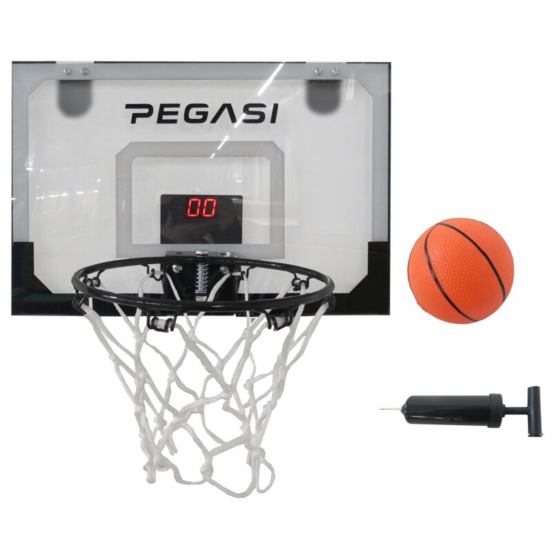 Pegasi mini basketbalbord deur Led 45x30cm