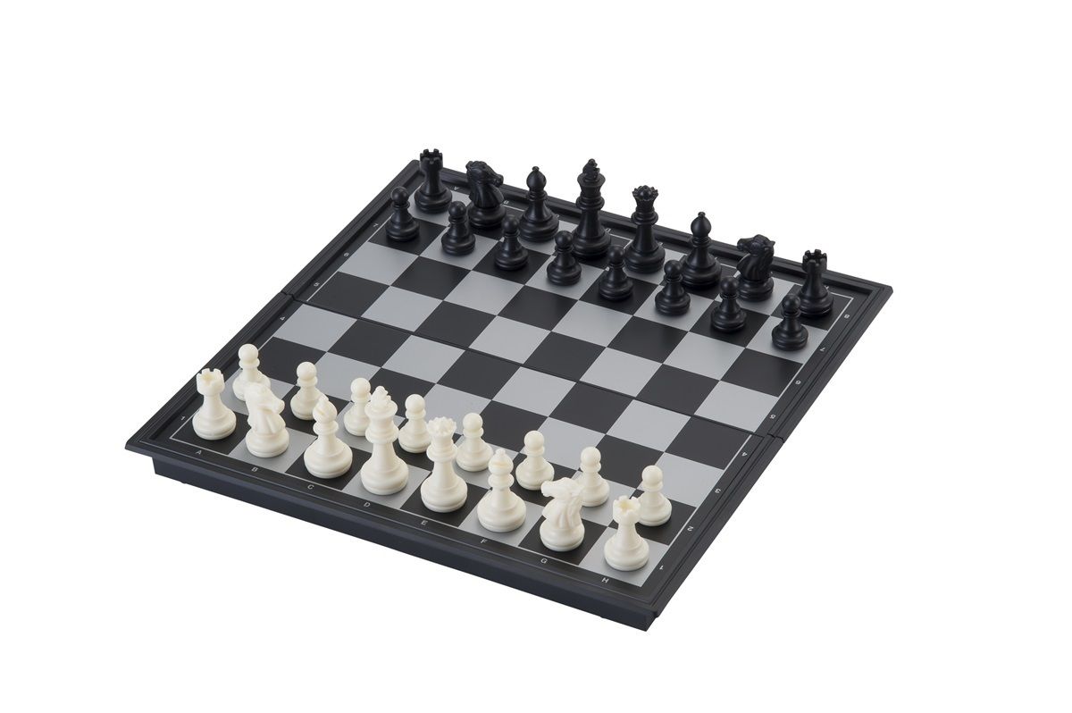 Gezond Purper Kruipen Magnetisch reis schaakbord opklapbaar 24x24 cm
