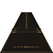 Rubber dart mat 300x85 cm Bulls met oche