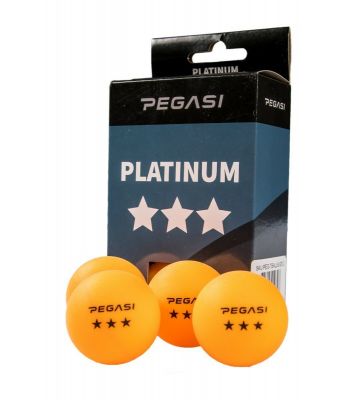 Pegasi 3 ster pingpong ballen 6st. Oranje