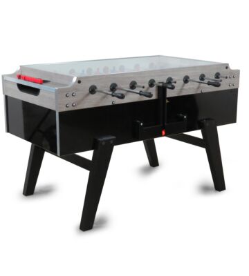 Voetbaltafel Garlando | Olympic Blind Side | Glasplaat | Grijs eiken