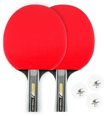 Tafeltennisbatjes en pingpongballetjes