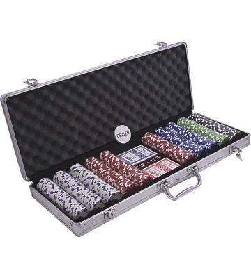 Pokerkoffer Aluminium 500 Pokerchips