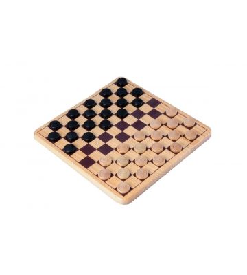 Houten dam set compleet - 29x29 cm