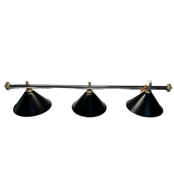 Pegasi Biljartlamp zwart met 3 kappen  