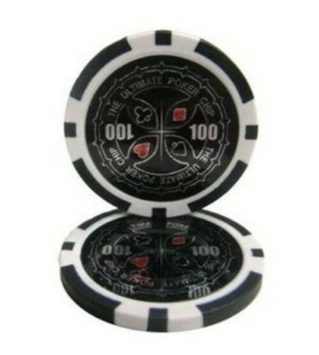 Ultimate pokerchip 11.5g - Value 100 - 25st.