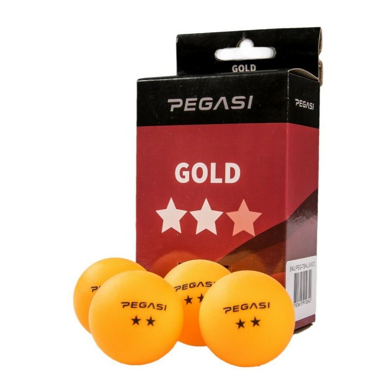 Pegasi 2 ster pingpong ballen 6st. Oranje