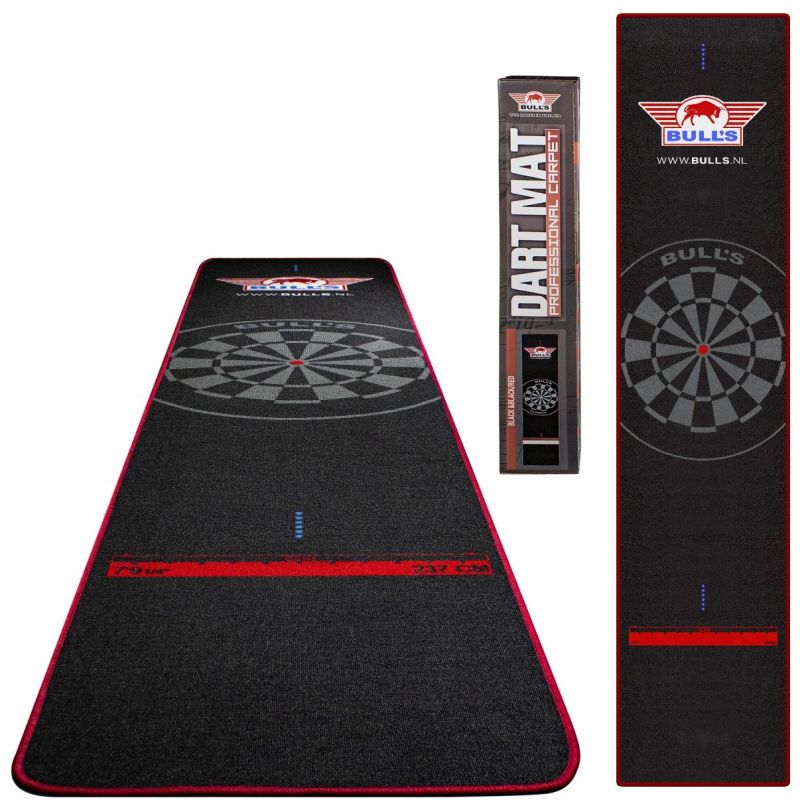 Bulls dart mat 300x65 cm rood