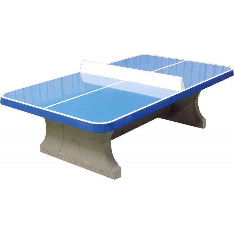 tafel wijn Gezichtsvermogen Tafeltennistafel Beton Blauw Afgerond ☆ Betonnen Tafeltennistafels ☆ Beton  Tafeltennistafel ☆ Pingpongballetjes ☆ Tafeltennisbatjes ☆ Tafeltennis ☆