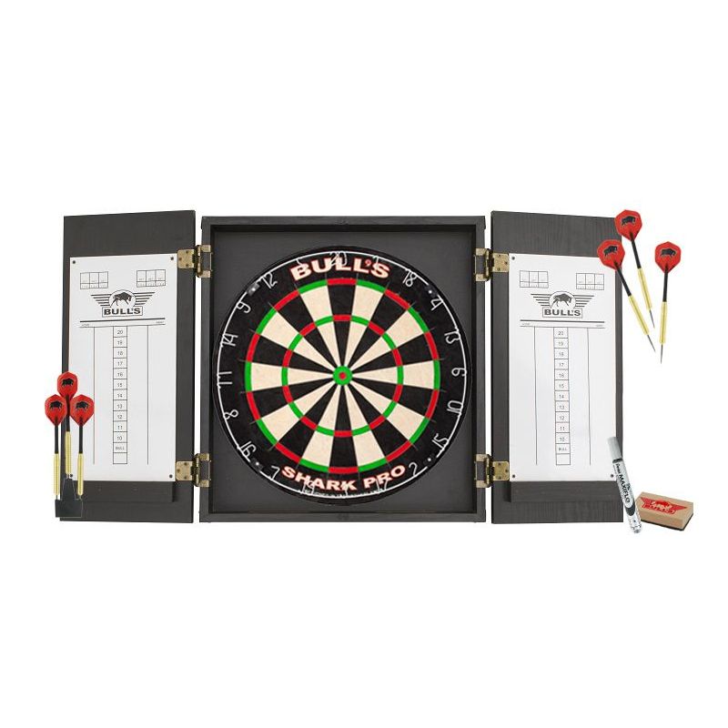 Bulls dartbord cabinet pro set