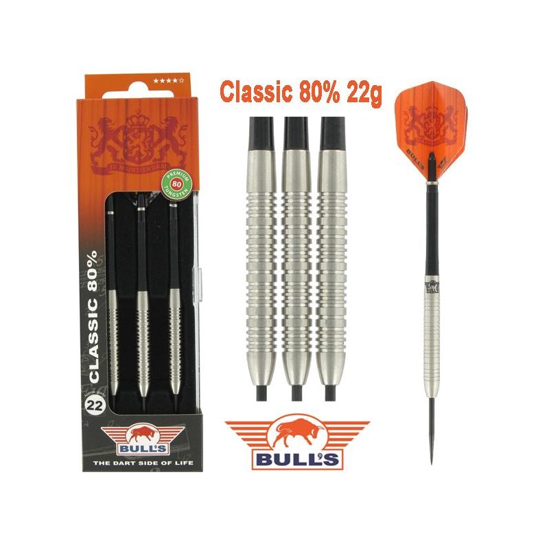 Bull's Classic 80% dartpijlen set 22gr. 