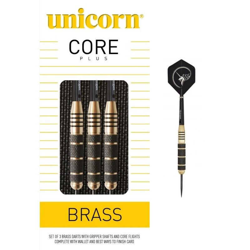 Unicorn Core Plus Brass dartpijlen set 23gr.