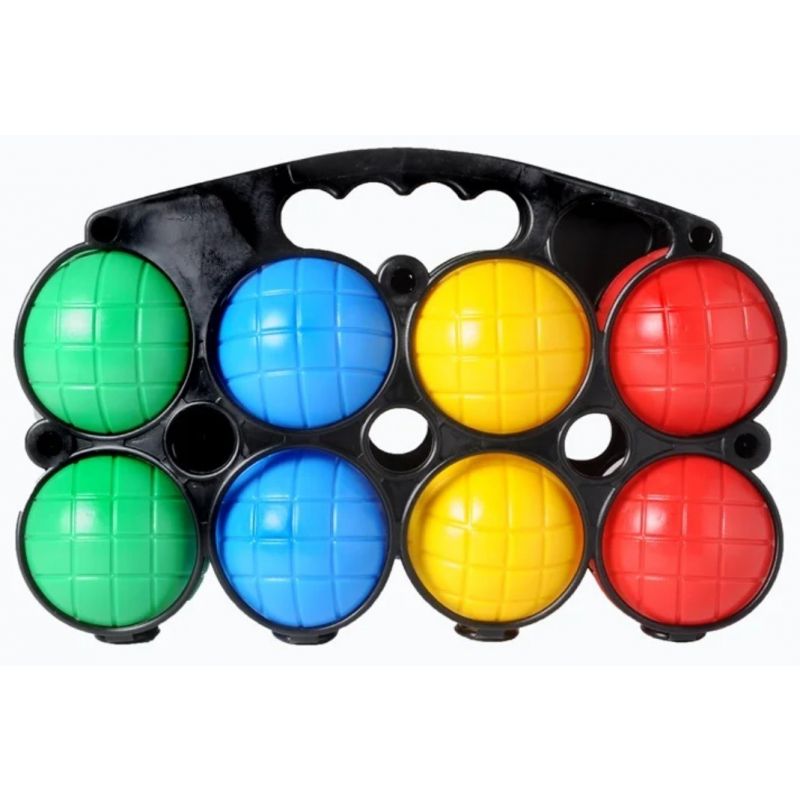 Jeu de boule set - 8 plastic ballen