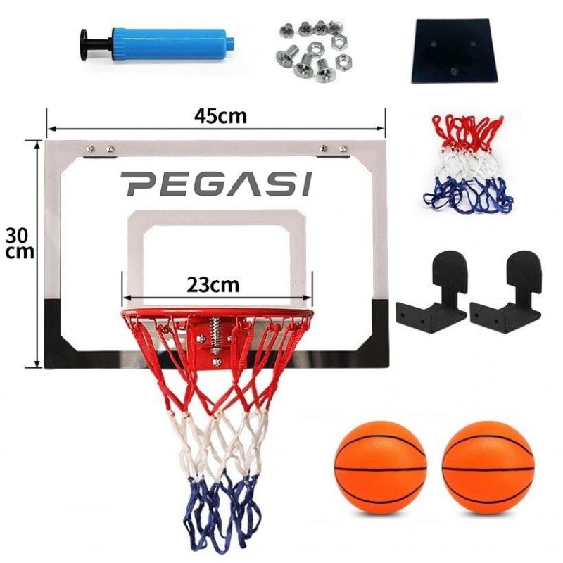 Attent Boekwinkel Banket Pegasi Mini basketbalbord Deur 45x30cm ☆ Basketbalborden ☆ Mini  basketbalbord JD Games ☆
