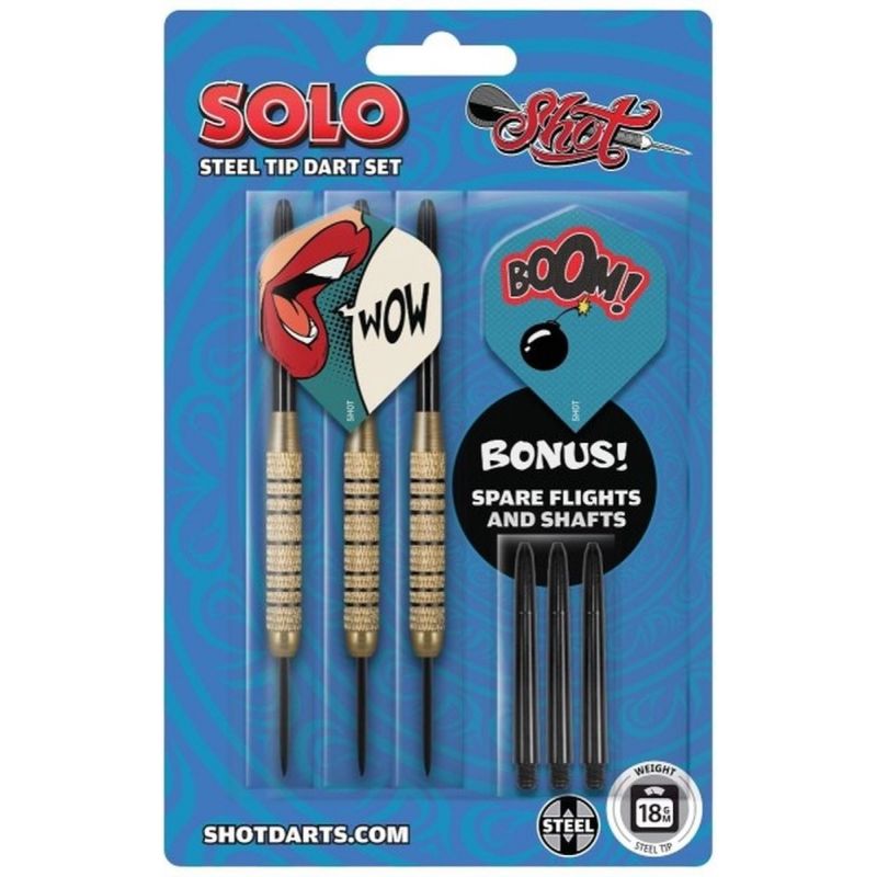 Shot Value Range Solo Steeltip Darts Set 18 gram