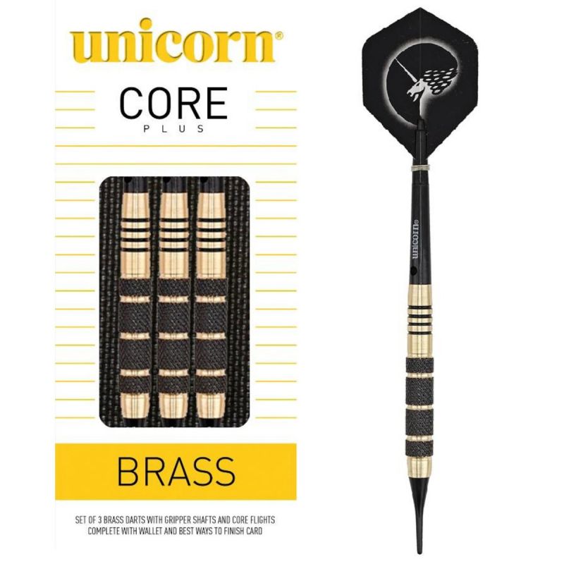 Softtip Core Plus Brass dartpijlen set 19gr.
