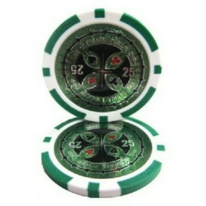 Ultimate pokerchip 11.5g - Value 25 - 25st.