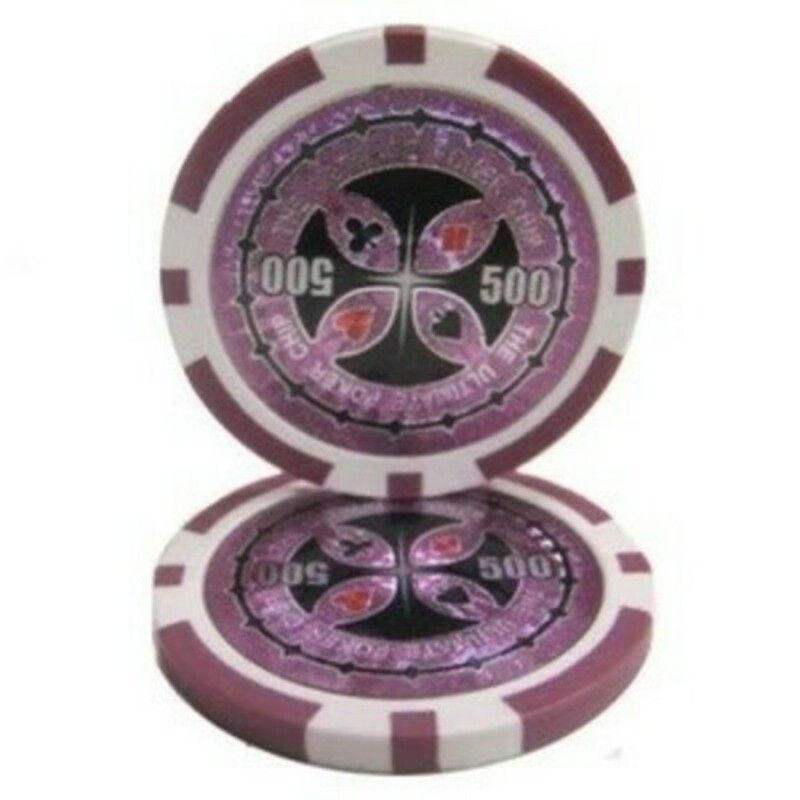 Ultimate pokerchip 11.5g - Value 500 - 25st.