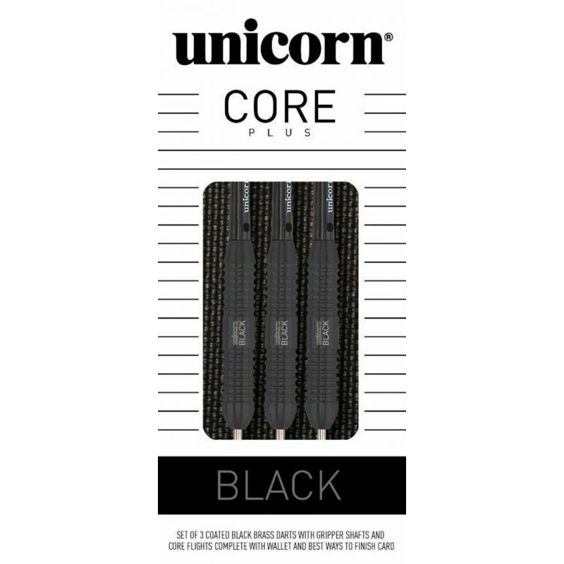 Unicorn Core Plus Black Brass dartpijlen set 22/24/26 gr.