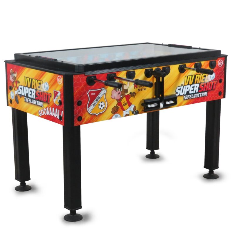 Bedrukte Voetbaltafel Pegasi | Forza Black | Glasplaat